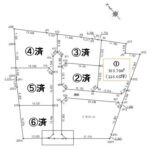 土地（分譲地6区画）　B-74 伊那市西箕輪（大萱）残り1区画