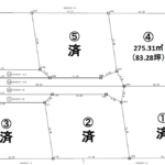 土地(分譲地6区画、残り1区画)B-83 伊那市西箕輪(大萱)